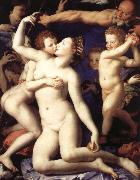 Agnolo Bronzino Venus and Cupid oil
